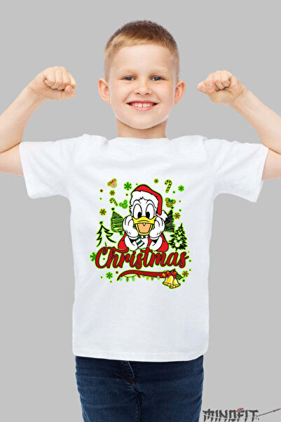 GILDAN Tricou De Craciun Copii Ratoi Festiv Surprins Baiat
