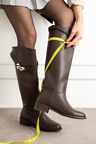 ZENNESHOES Γυναικείες μαύρες μπότες με αγκράφα Vionne