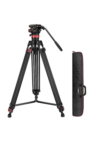 NEEWER Professional video tripod 89-189 cm with fluid head and quick release plate