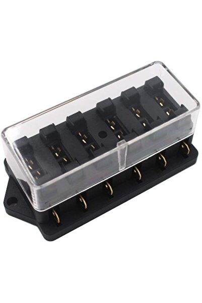 Gebildet 6-полюсна кутия за предпазители за кола 12-32V с 10 предпазителя и з...