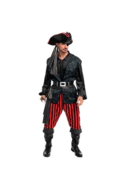 Spooktacular Creations Ανδρική Αποκριάτικη Στολή Πειρατή, Πλήρες Σετ, Πολυεστ...