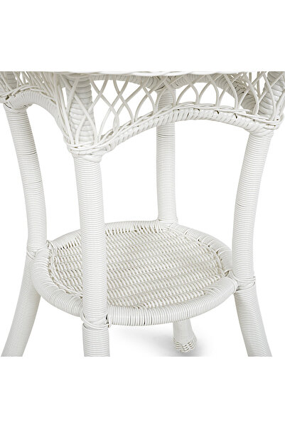 Maison Mex Round garden/terrace coffee table, SUSAN, H.75 D.68 cm, white