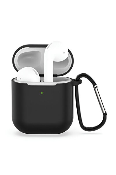 Techsuit Husă din silicon pentru AirPods 1, neagră