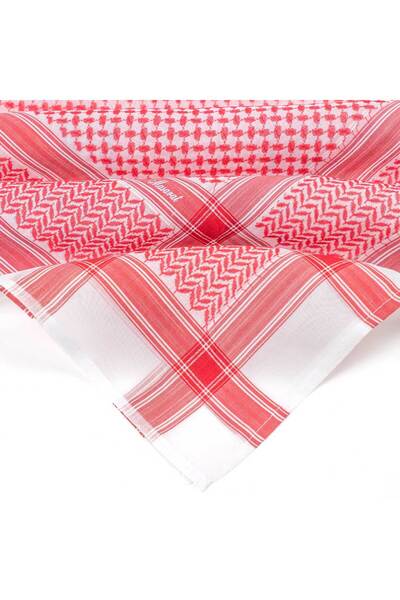 MASARAT Men's Shemagh, Red Tracks