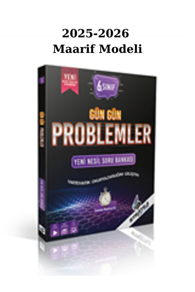 Strateji Yayınları Strateji 6.Sınıf Gün Gün Problemler Yeni Nesil Soru Bankası 2025/26 Maarif Modeli