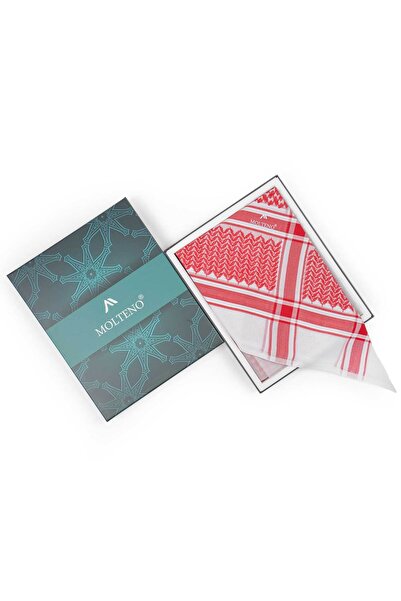 MOLTENO Men's red Meltino shemagh, size