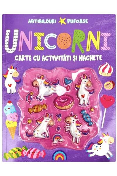 Editura Flamingo Junior Unicorni. Carte cu activitati si machete