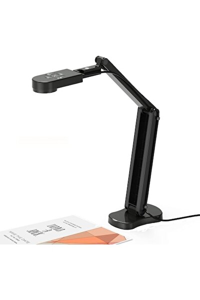 kitchbai Document Camera 8MP 4K with 3-level Adjustable LED Light, Dual Microphone, Adjustable Brightness, US