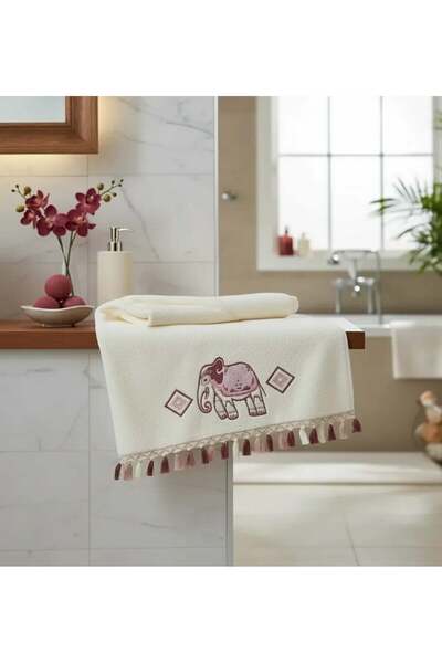 Dekomina منشفة وجه على شكل فيل