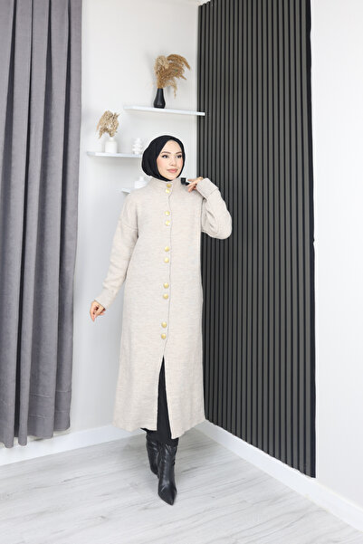 sorisso Knitwear Dress, Long, Button Detail