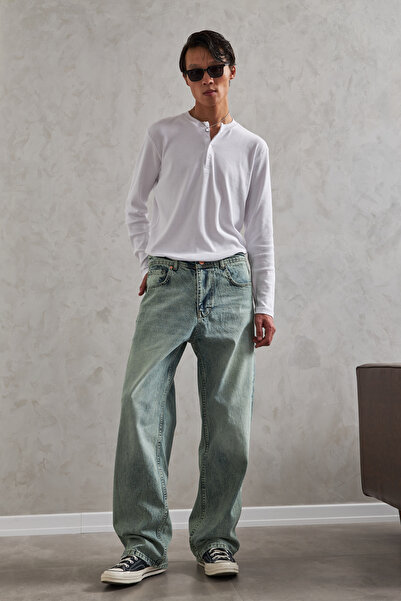 HYMAN Men's Extra Baggy Jeans