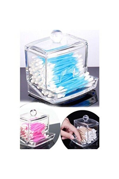 ROYALGROSS Box-Up Cotton Swab Organizer – Transparent Organizer