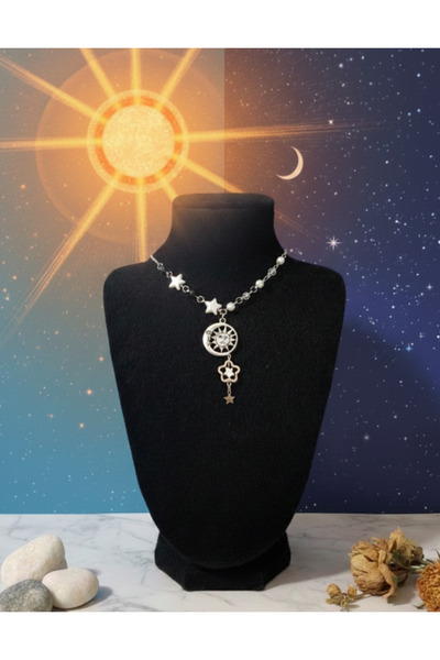 glactuca craft Day and Night Y Necklace