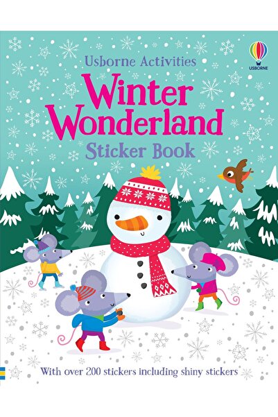 Usborne Carte cu stickere Winter Wonderland, Usborne, + 3 ani