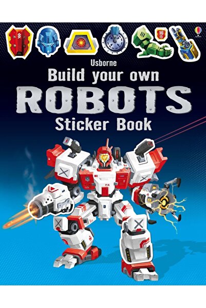 Usborne Book with stickers, BUILD YOUR OWN ROBOTS STICKER, Usborne, + 3 years