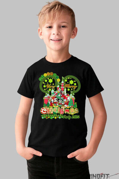 GILDAN Tricou Craciun Copii Mickey Mouse Party 2024 Baiat