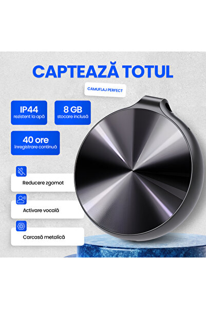 OEM Voice Activated Keychain Camouflaged Voice Recorder, 40h IP44, Noise Reduction, Auto Save