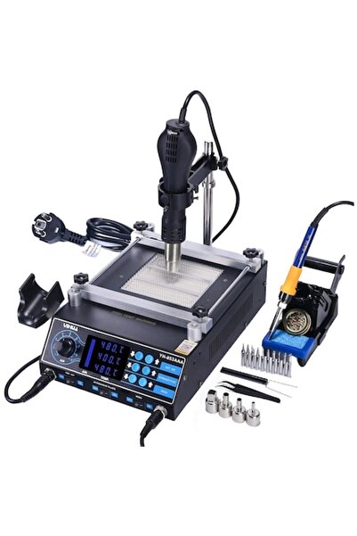 Yihua Stație de lipire și dezlipire 853AAA 3 în 1 1200W (10 vârfuri, 4 duze)