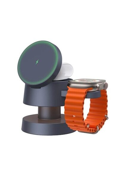 IVANKY 4-in-1 Magsafe Wireless Charging Station 22.5W with Night Light Adjustable Angle for iPhone, App