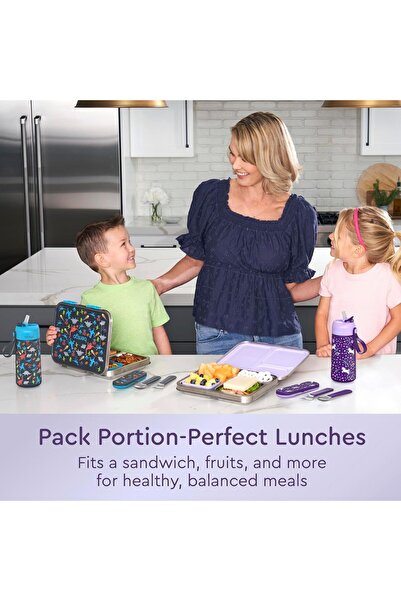 Bentgo - Kids Prints Lunchbox - Stainless Steel - Unicorn