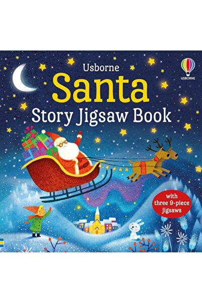 Usborne Carte puzzle cu povești de Moș Crăciun, Usborne, + 3 ani