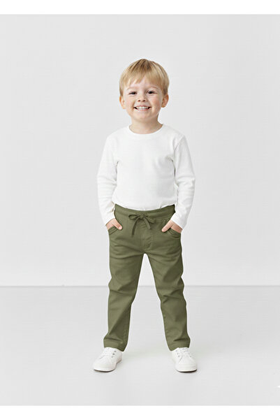 rois Baby Elastic Waist Flexible Khaki Pants
