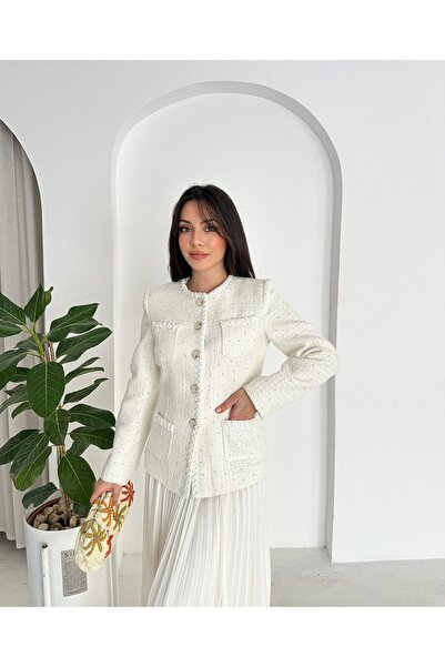 VUNTAL Luxury Pleated Skirt Double Suit