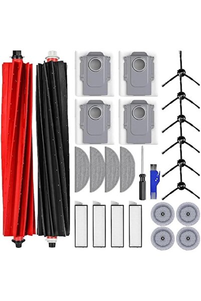 LET Set of 26 Accessories for Roborock S8 MaxV Ultra (2 main brushes, filters, mop pads)