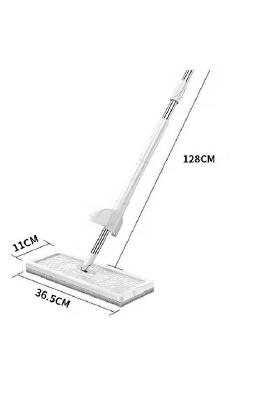 NKX Adjustable Flat Mop with Extra-Wide Head and Long Handle – 128CM Length