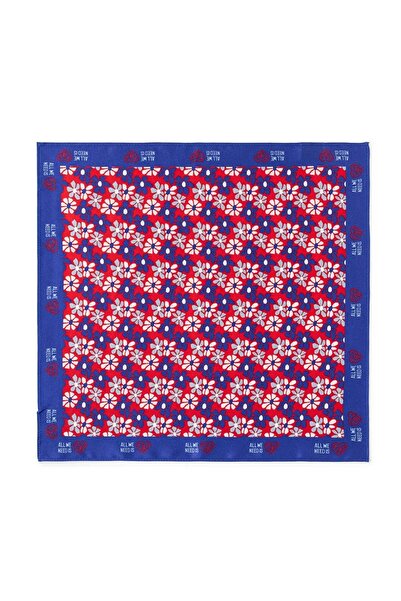 All We Need Is Pets July Mood Blue Silk Bandana for Cats Dogs and Pet Lovers