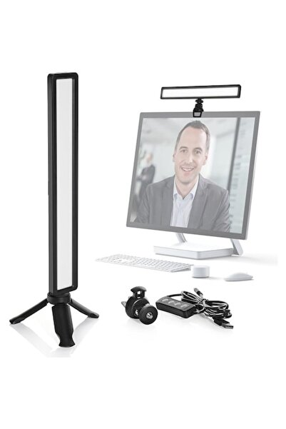 Moman Lampă LED cu trepied, luminozitate reglabilă, lampă de birou USB cu pro...