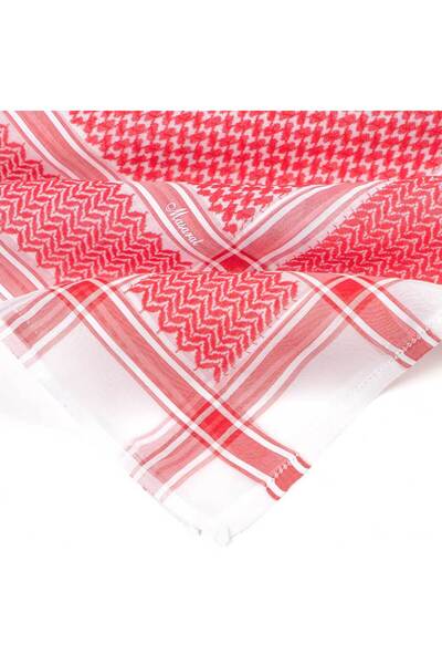 MASARAT Men's Shemagh, Red Tracks