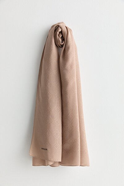 Nihan Pamuk-Modal Şal Açık Kahve