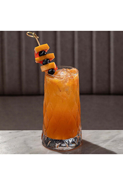 dealshopromania Set 12 pahare înalte Leafy, 345 ml – sticla groasa transparen...