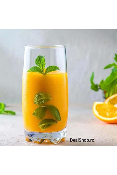 dealshopromania Set de 12 pahare Adora 390 ml pentru apă, sucuri și limonadă, design modern