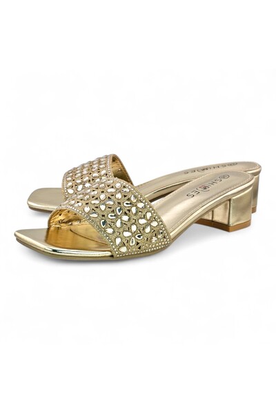 Sunrise Pearl Embellishment Open Heel