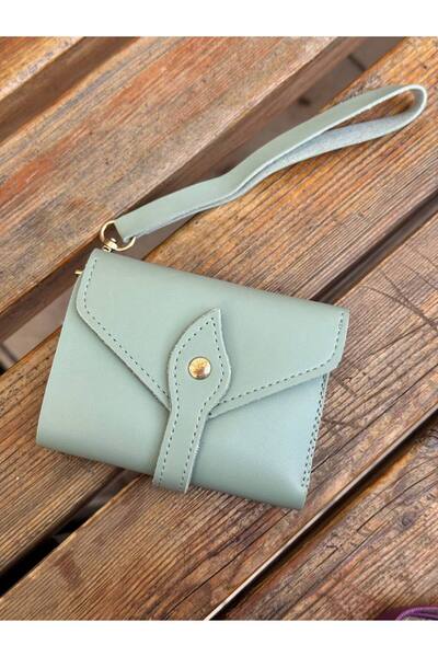 Çanta Trend Multi-Compartment Snap Closure Wallet