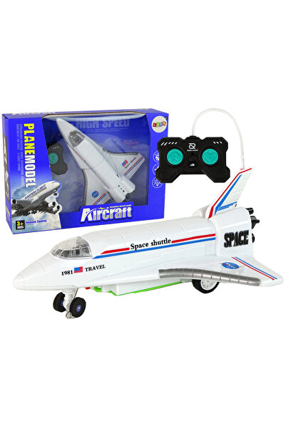 LEAN Airplane with remote control WHITE lights and rotation 3 years+