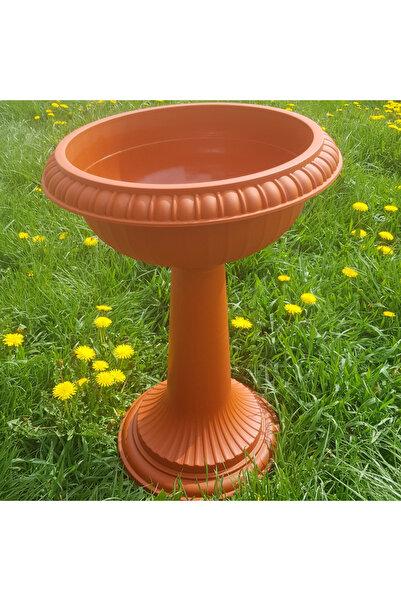 dealshopromania Amphora ND flower pot with foot, height 50 cm, diameter 26 cm, Brown