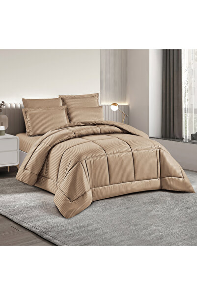 unique home collection Unique Home Hampton 4-Piece Striped Twin Comforter Set - 170x240 cms
