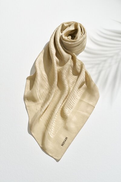 Nihan Jakarlı Pamuk Lyocell Eşarp Olive