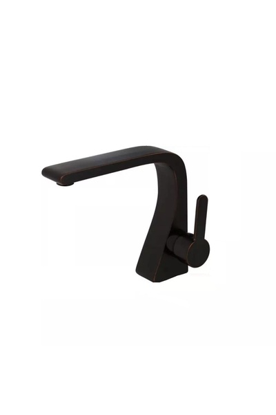 Trendy's Single lever basin mixer, antique black, bathroom sink installation
