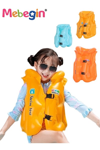 MEBEGIN 3Pcs Different Size Swim Vests Set for Kids, Floatation Vest with Adj...