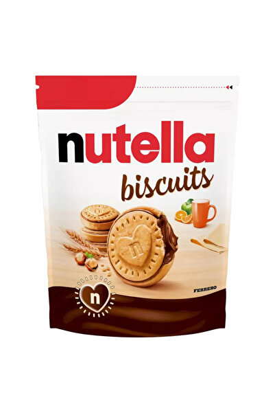 Ferrero بسكويت نوتيلا، بسكويت مقرمش مع قلب كريمي من نوتيلا - عبوة من قطعتين، 300 غرام