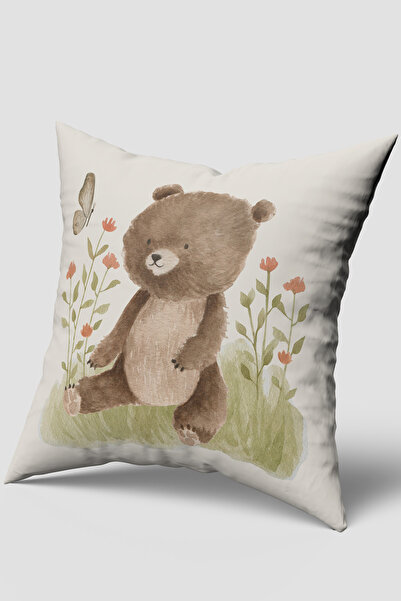 Bebemotto Teddy Bear and Butterfly, Double-Sided, Velvet Fabric, Children's B...