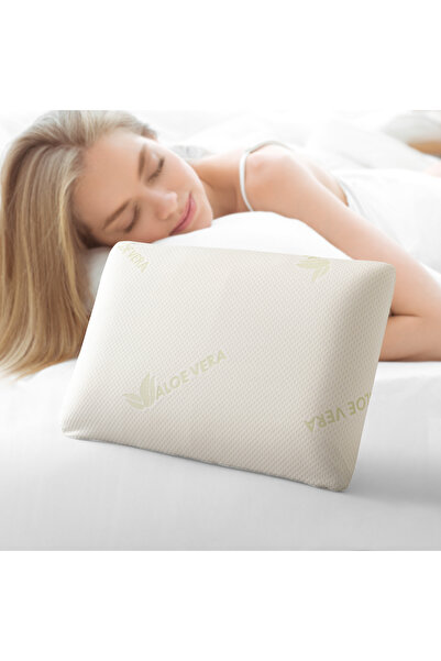 Opalin 1 ADET 1200 GRAM ALOE VERA VİSCO PARÇACIKLI ORTOPEDİK YASTIK BOYUN DESTEKLİ YASTIK 50X70