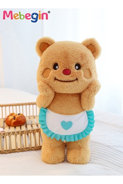 MEBEGIN لعبة حيوانية ناعمة من القطيفة مقاس 85 سم، دب قطيفة مرن، دب قطيفة واقف...