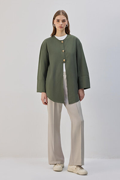 Touché Privé ΠΟΥΚΑΜΙΣΟ POPLIN ΜΕ ΧΡΥΣΟ ΚΟΥΜΠΙ