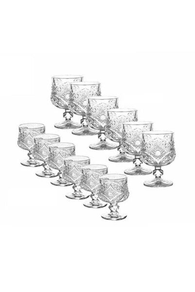 dealshopromania Set de 12 pahare transparente din sticlă 150ml și 50ml - Elegante pentru evenimente