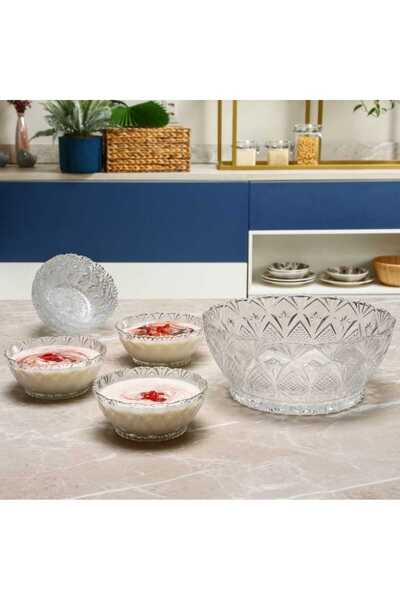 dealshopromania Set de 7 boluri transparente din sticlă BB7